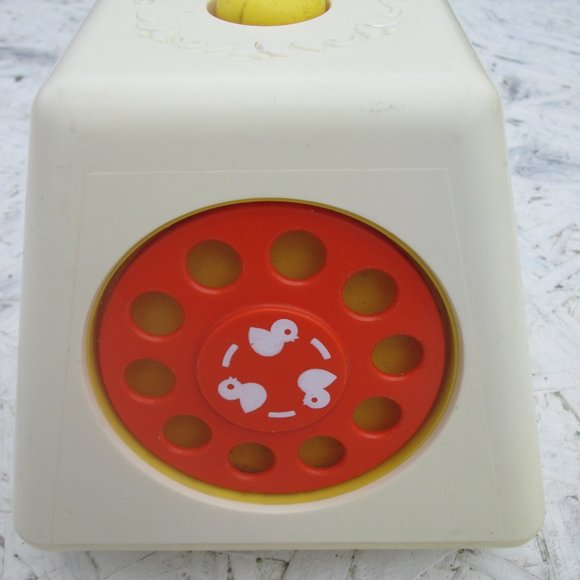 Vintage 1978 Fisher Price Turn and Learn Busy Box Baby Infant Toy #156 - Picture 2 of 7